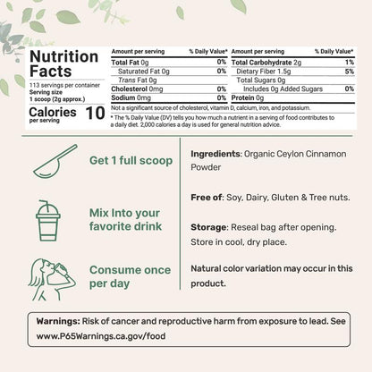 Organic Ceylon Cinnamon Powder